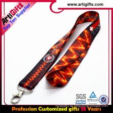 Kundenspezifische einziehbare Yoyo Seide Siebdruck Satin Lanyard